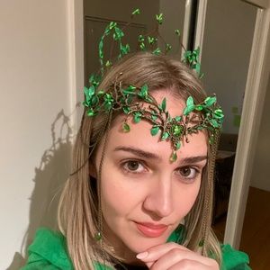 Beautiful Forest Tiara with Bronze Charms